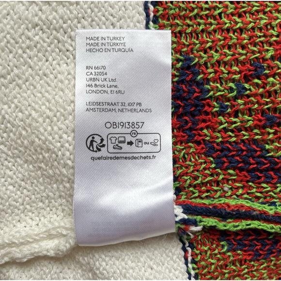 Urban Outfitters Kimchi Blue Sleeveless Cherry Knit Dress M Cottagecore Y2K Cute - Picture 10 of 12